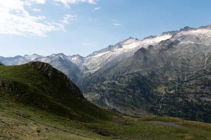 Le pic de l'Aneto vu depuis le port de Venasque