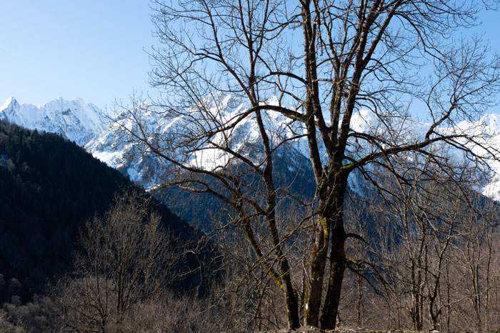 Point de départ de la randonnée qui relie Luchon à Hospice