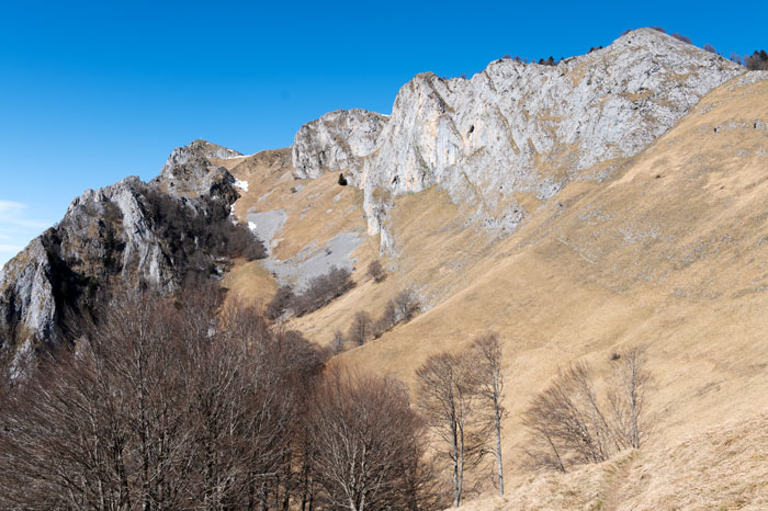 Pic Saillant à gauche et pic du Gar à droite