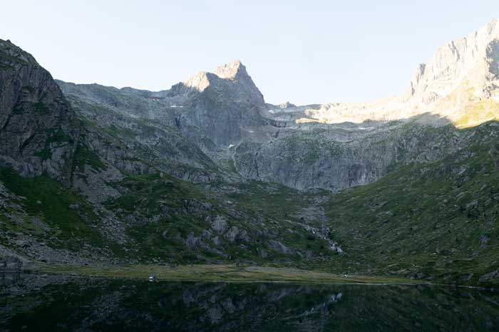 Le lac Saussat juste après le lac d'Espingo