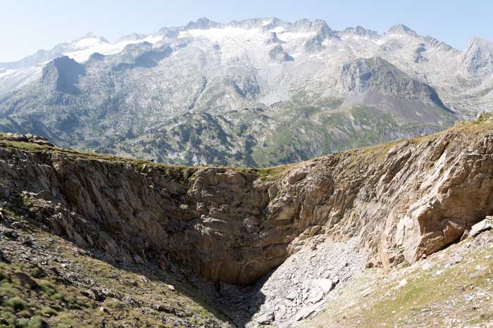 Paysage des Pyrénées qui relie Venasque au pas de l'Escalette