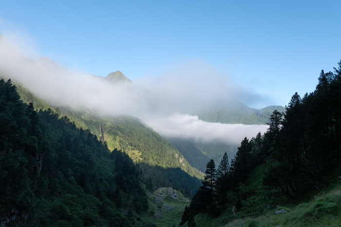 Les Pyrénées dans la lumière du matin