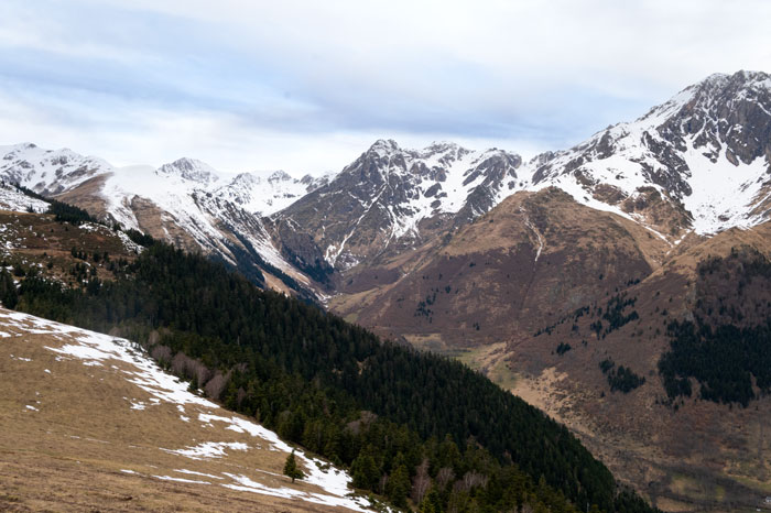 Pyrenées vues du Cap de Pède